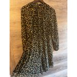 Aakaa  dress size small floral dark forest fall long sleeve western Photo 5