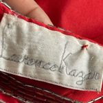 Laurence Kazar  | VINTAGE Red Pure Silk Sequin Open Back Cocktail Dress Sz M Photo 11