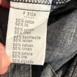 Lacoste  Grey Chambray Cotton Linen Blend Sleeveless Shirt Dress Size 6/Small Photo 8