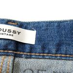 NWT Moussy Vintage Clarence Skinny in Blue Release Fray Hem Stretch Jeans 25 Photo 5