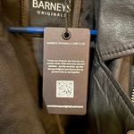 barney's new york  Women's Black Leather Biker Jacket NWT - size 12 / US 8 Photo 6