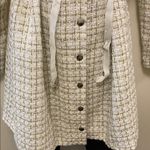 NWT RIHOAS white & gold tweed dress jacket size m Size M Photo 2
