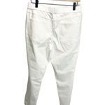 Isaac Mizrahi Live! Size 12P White Denim Stretch Jean Jeggings Raw Hem Pull On Photo 1