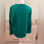 Boutique Holiday Santa Sweatshirt Green Size L Photo 3