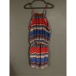 Shrinking Violet  Romper Short Multicolor Spaghetti Strap Size Large Photo 5