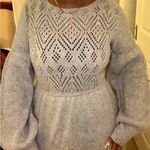 Elegant Gray Women's Sweater Dress Size M Photo 0