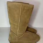 Björndal Bjorndal Zoe Suede Leather Sheepskin Shearling Fur Lined Calf Boot Tan Size 10 Photo 1
