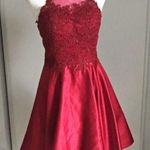 Juniors Homecoming Special Occasion Red Prom Formal Lace Halter Mini Dress Size undefined Photo 0