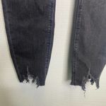 ZARA  Black‎ Wash High Rise Ankle Frayed Hem Skinny Jeans Size 4 Photo 1