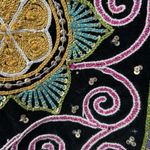 Vintage Carol Anderson Embroidered Vest – Boho Festival Western Style Multiple Size L Photo 12