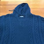 Ralph Lauren Polo  Vintage Sweater Womens Large Hooded Cable Knit Blue Size L Photo 8