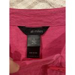 Ali Miles Shirt Womens Large Pink 3/4 Sleeve Textured Pullover Casual Tunic Top Photo 2