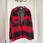 New Sky to Moon Red and Black Plaid Jacket Size M Photo 1