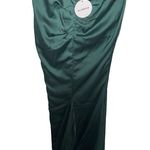 Alamour New the label Delara emerald maxi dress with train sz S Photo 10