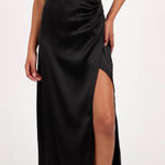 Petal and Pup  NWT $109 Black Kara Strapless Maxi Dress L 12 14 Photo 0