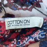 Cotton On  floral scarf with fringe bottoms Photo 4