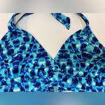 Athleta Women’s Vibrant Blue Patterned Swimwear Top Size 34 B/C Photo 1