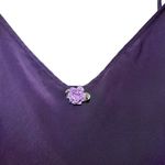 Petra Fashions Vintage Lingerie Slip Dress Purple Floral Sexy 1X  Photo 2