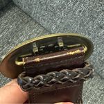 Faded Glory  Braided Belt Brown Boho Woven Beaded Circle S/M S Small M Medium Photo 3