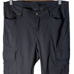 prAna Meme Cargo Skinny Pant Gray Stretch Zion Quartz Hiking Quick Dry Size 8 Photo 3