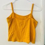 Bebe Vintage logo orange/gold cropped tank top Photo 2