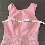 Women’s Pink Tea Length Chiffon Dress Matching Chiffon Jacket CorsetBack Size 12 Photo 9