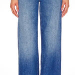 Mother Superior The Ditcher Roller Sneak Wide Leg Jeans 33 Heart Throb High Rise Blue Photo 0