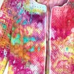 Willi Smith Eyelet Wonder  Small Cardigan Jacket‎ Handmade Tie Dye Open Lined 523 Photo 12
