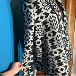 Forever 21 Vintage Black & Gray Aztec Long Sleeve Open Front Jacket Size XS Photo 2