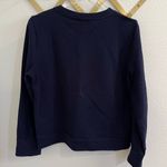 J.Crew  Navy Floral Cutout Crewneck sweater Medium Photo 3