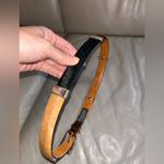 Brighton  Leather horse Hair Colorblock Belt Size 30 Photo 4