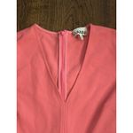 Ganni V-neck Flared Pink Stretch A-line Mini Dress EU 36 US 6 M Org $395 Photo 3