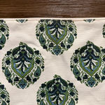 Pottery Barn  Pouch Bag‎ White Green Floral Print Photo 4
