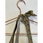 AERIN ROSE Green Multicolored Halter Tie Neck Gold Accent Swimsuit Top size 32D Size M Photo 4