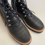 Marc Fisher NWOT Izzie 2 Leather Combat Alligator Print Lace Up Boots Size 8 Photo 4