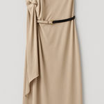 Mango NEW MNG Suit One Shoulder Draped Dress XL Formal Wedding Guest NWT Photo 0