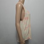 American Eagle  Yellow & Pink Tie-Dye Tank Top – Size Medium Photo 3