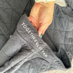 Peloton Together We Go Far Quilted Button Jacket Grey Size Medium Photo 4