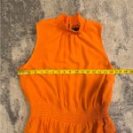 1. State  Bold Orange Ruffle Dress Photo 4