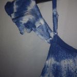 By Together  S Blue White Tie Dye Babydoll Top Photo 3