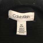 Calvin Klein Black and Gold  Ribbed Flyaway Jacket Size M Photo 1