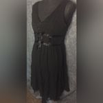 Robbie Bee  Dress Fit & Flare Sleeveless Lined Black V-Neck Size 8 Photo 5