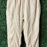 Faherty  TAN LINEN AND TENCEL STRAIGHT LEG PANTS SZ LARGE Photo 0