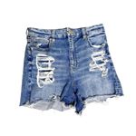 American Eagle  Curvy Hi-Rise Shortie Denim Shorts size 10 Photo 1