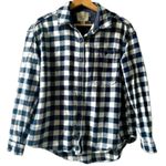 Forever 21 black & white plaid button down shirt small casual shabby chic fall Photo 0