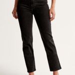 Abercrombie & Fitch Black Ultra High Rise Ankle Straight Jeans (28/6S) Photo 0
