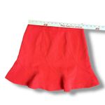 J.Crew Red Flounce Mini Skirt Women’s Size 2 Fit & Flare A Photo 2