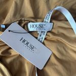 House Of CB NWT Deep Plunge Bodysuit Sz L Gold Photo 5
