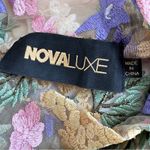 Novaluxe Floral Embroidered Mini Sheer Dress L Romantic Fairy Ethereal Coquette Red Size L Photo 3