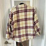 Ba&sh 893  Qetsia Overshirt Size 1 Color Cream Purple Photo 9